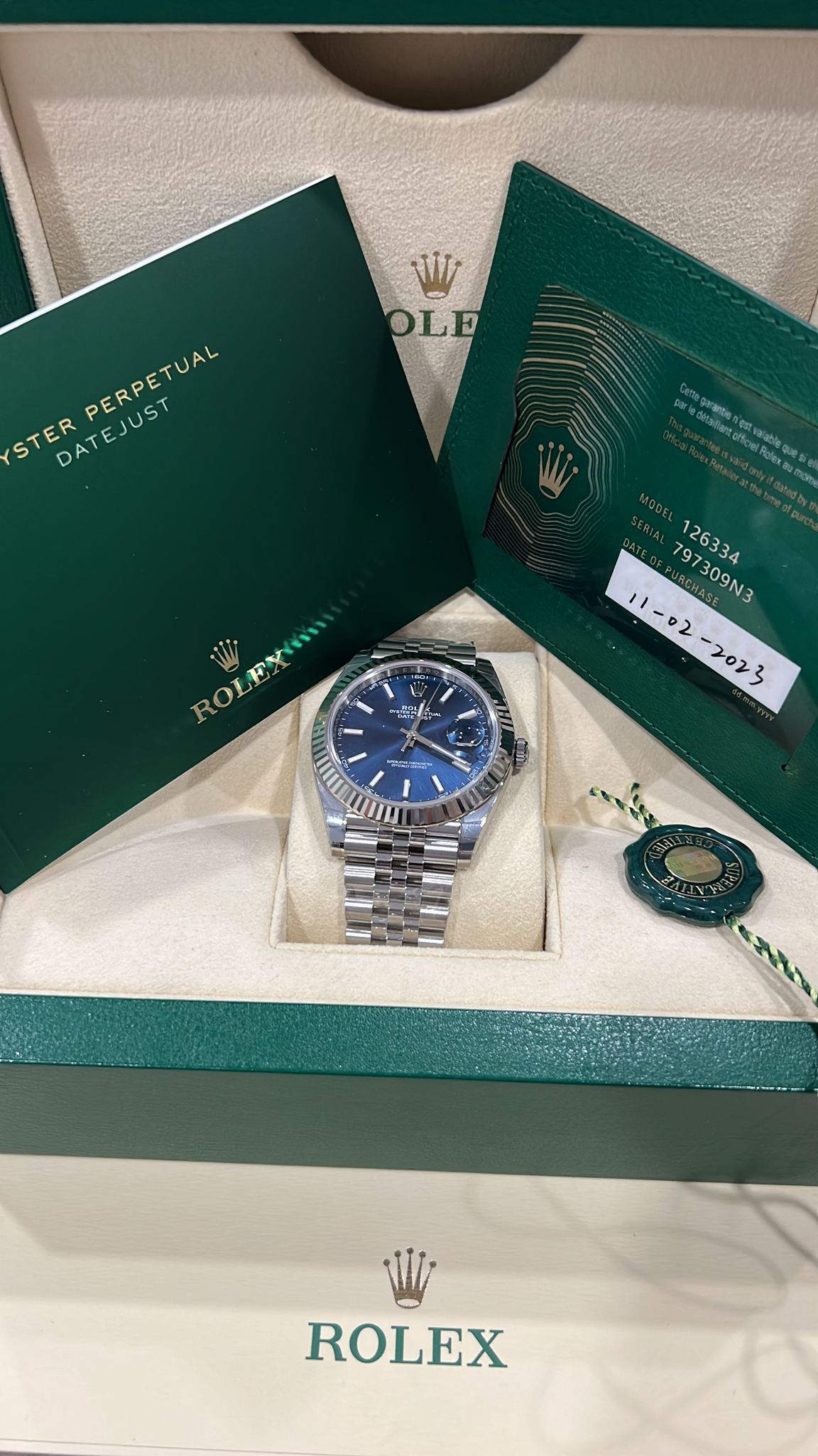 Rolex Datejust 41 Jubilee 126334