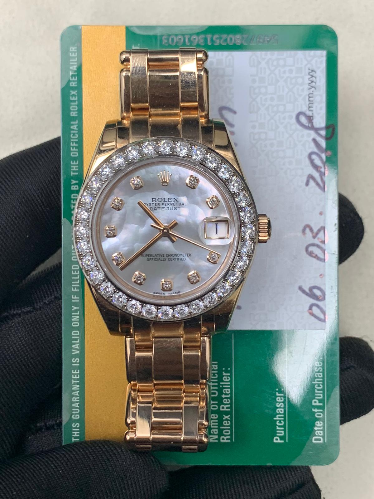 Rolex Datejust Pearlmaster Rose Gold 81285