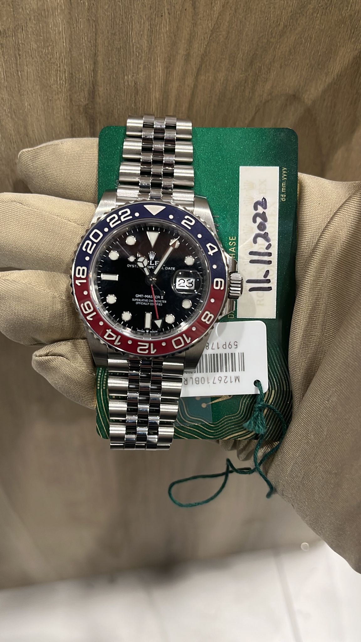 Rolex GMT Master 2 Jubilee 126710BLRO