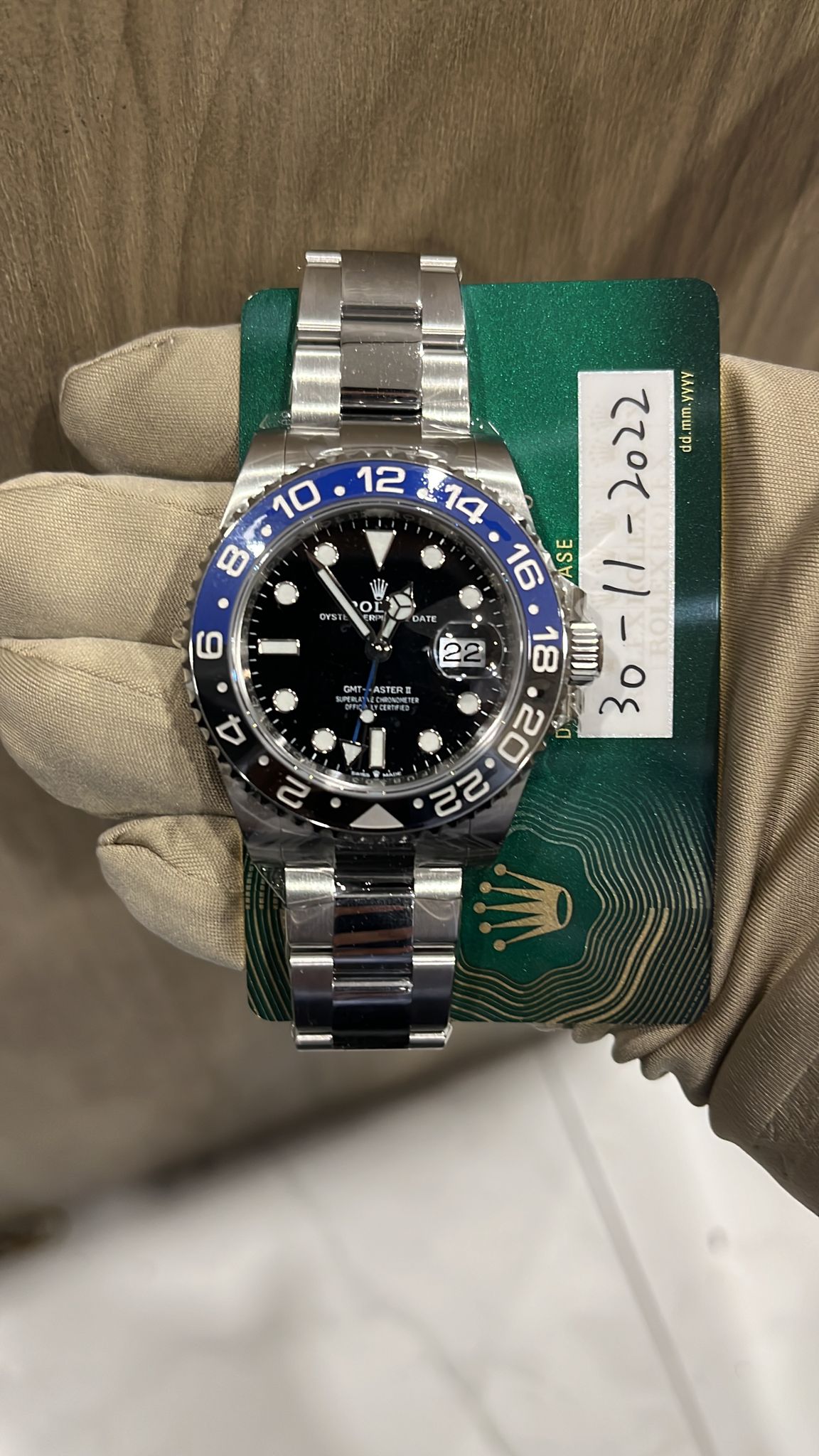 Rolex GMT Master 2 Oyster 126710BLNR