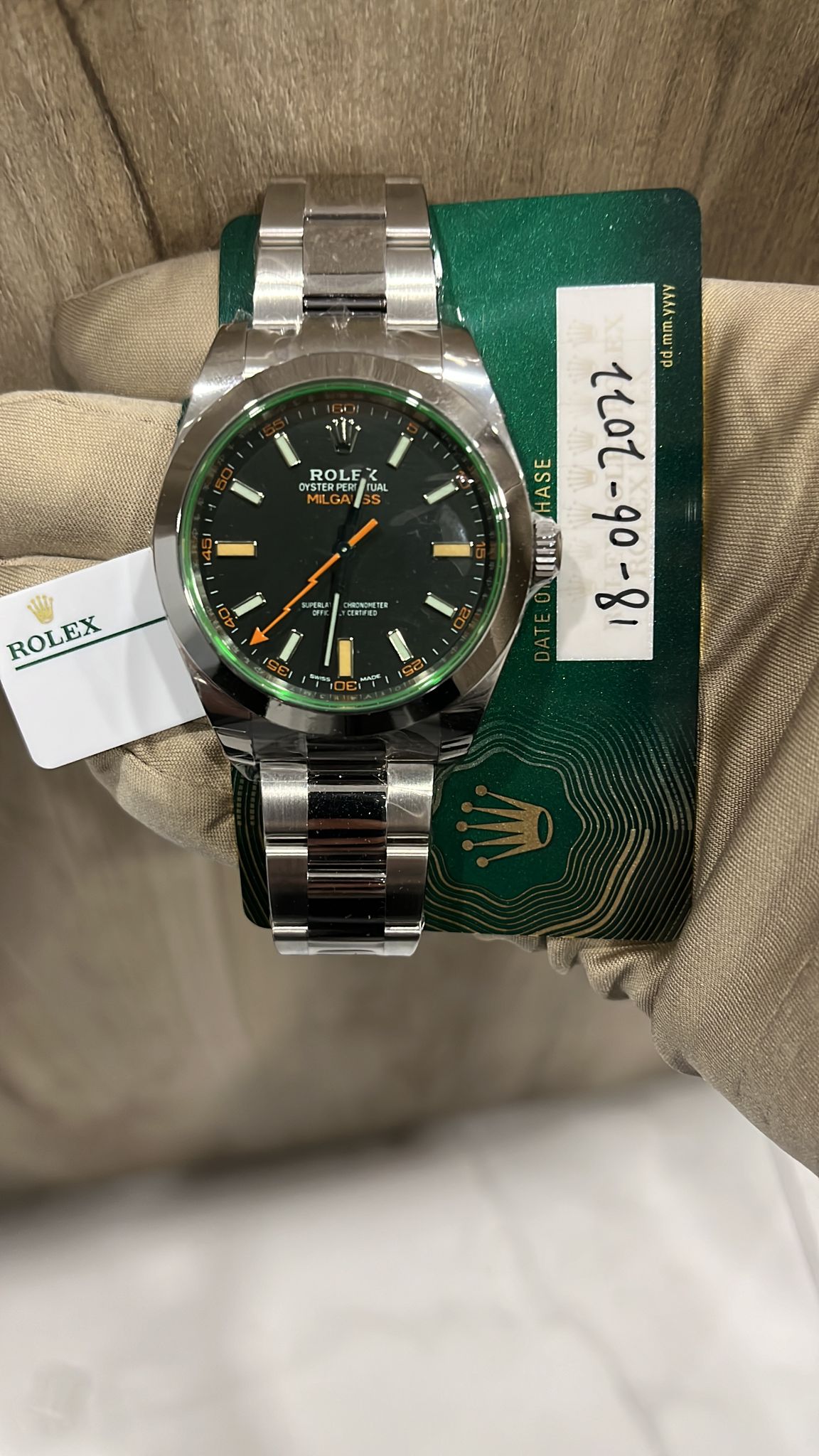 Rolex Milgauss Oyster 116400GV